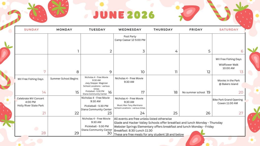 June Calendar
