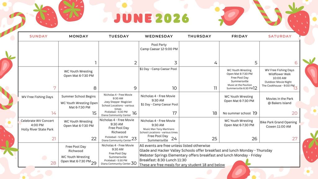 June Calendar