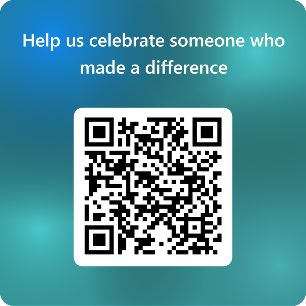 QR code to tell a story about a school employee who made a difference in your life
