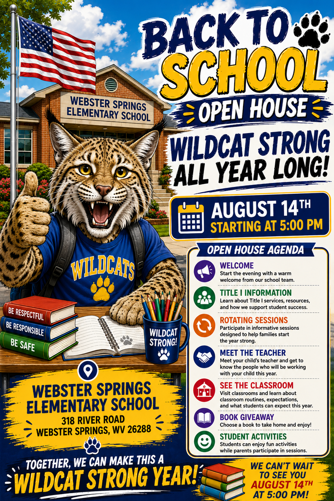 WSES Open House August 14th starting at 5pm