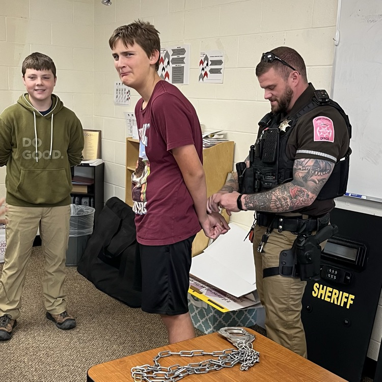 Jameson gets the handcuffs.