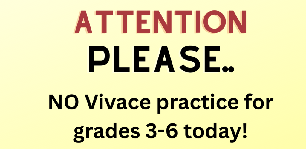 no vivace today