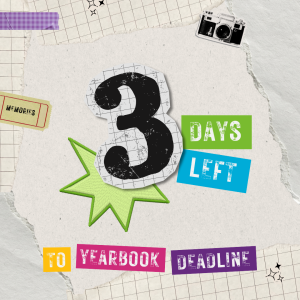 3 days left to order your yearbook