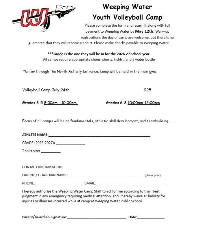 camp form