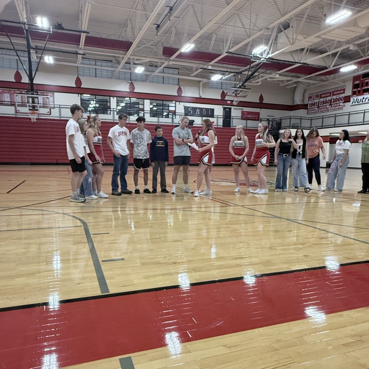 cheerleaders interviewing teams
