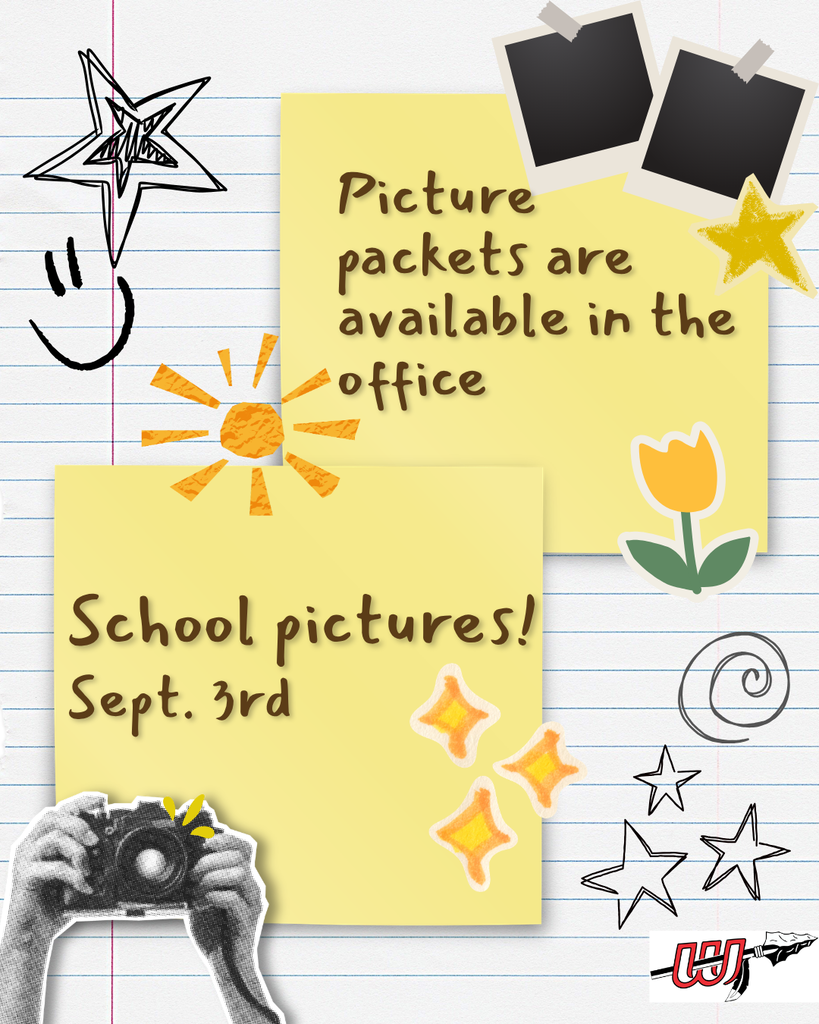 School Pictures are September 3rd. 