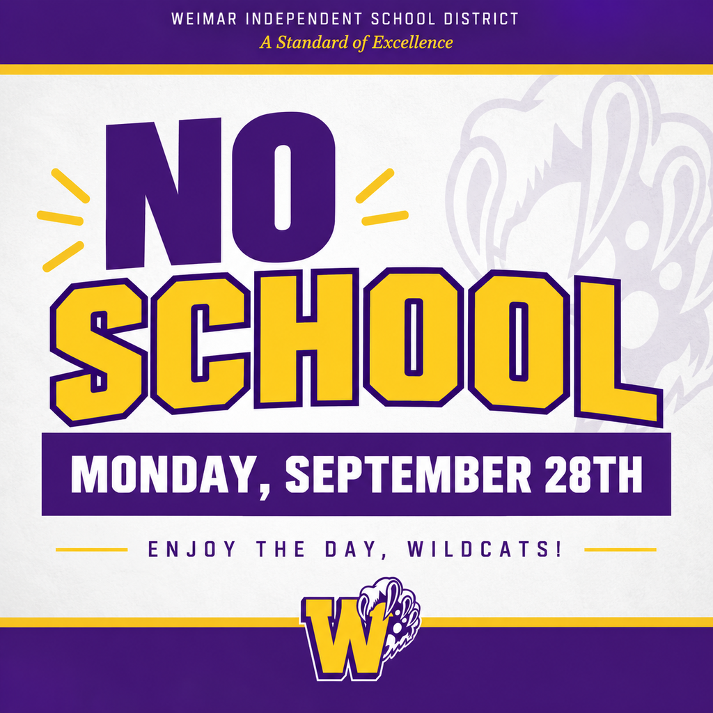 No School Monday September 28th
