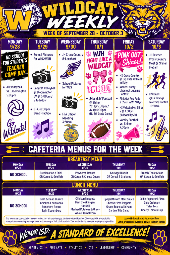 Wildcat Weekly Sept 28-Oct 3