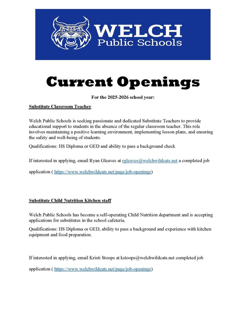 Current Openings Webpage SY25-26 Substitute Advert
