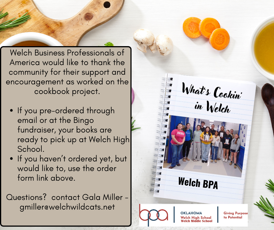 Welch BPA Cookbook order form