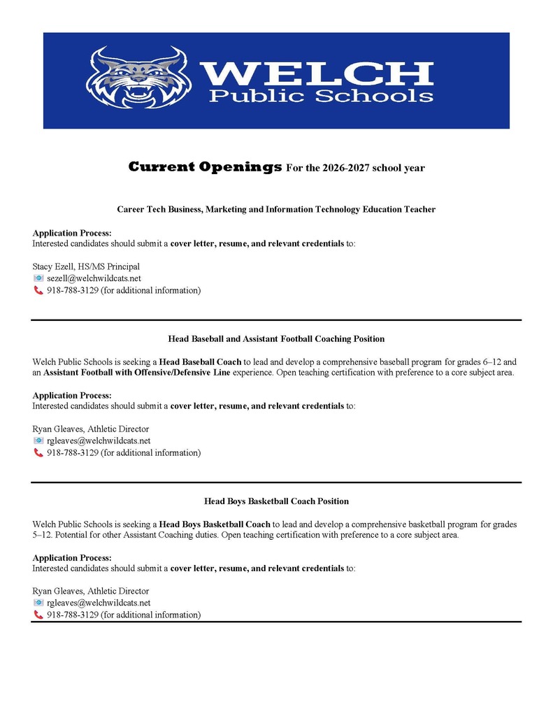 Job openings 5-6-26