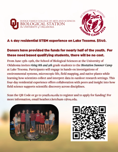 OU Biostation Camp