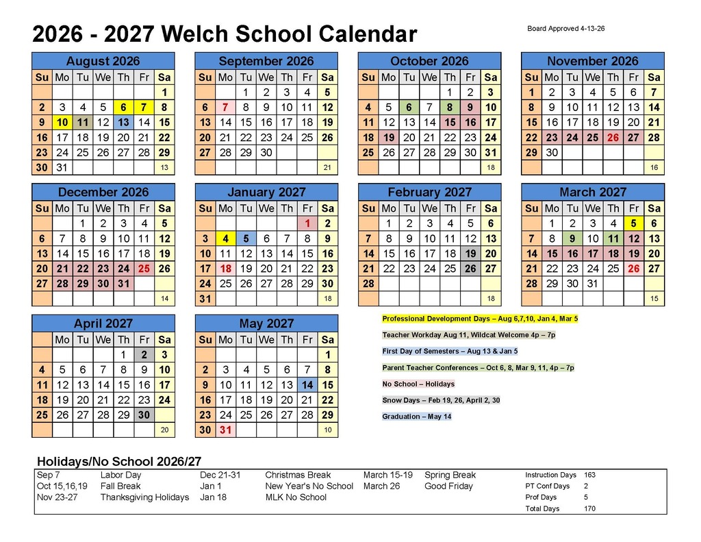26-27 School Calendar