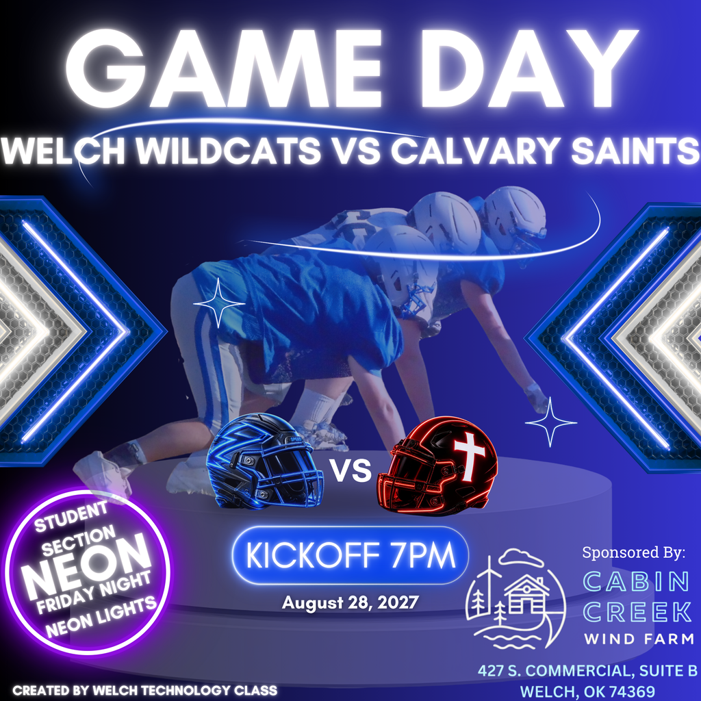 Football Game Friday Night at Home Kickoff at 7