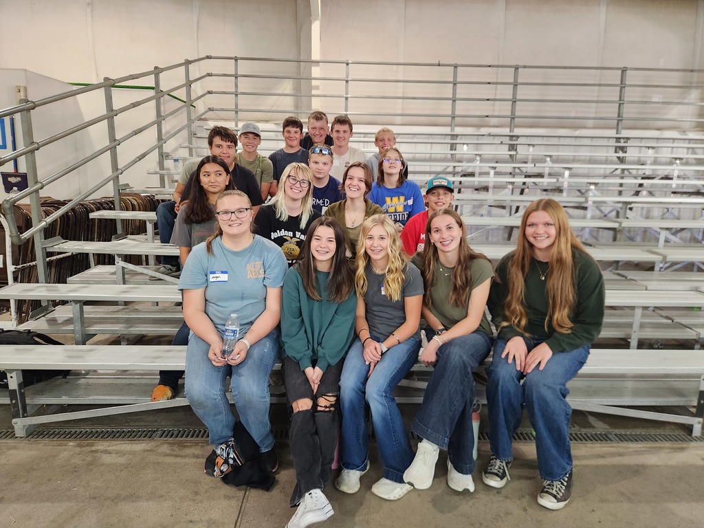 WV students sitting on bleachers at the FFA BIG Conference.
