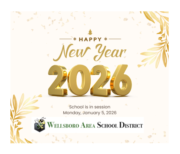 Happy New Year 2026, School is in session, Monday, Januar 5, 2026