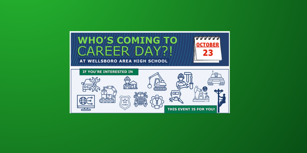 Who's Coming to Career Day? October 23. If you're interested in this is the event for you!