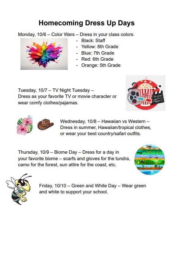 Homecoming Dress Up Days
