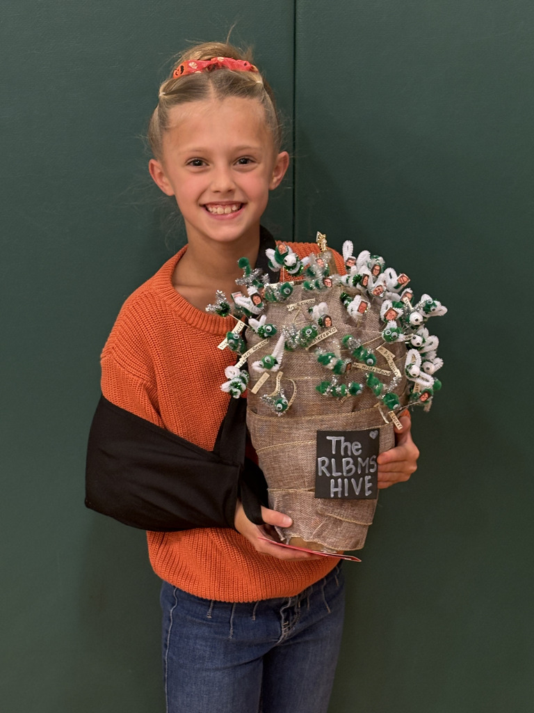 Student with pumpkin