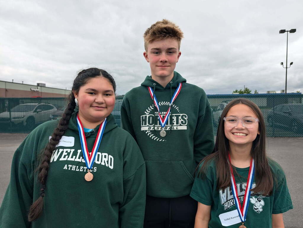 Students with medals