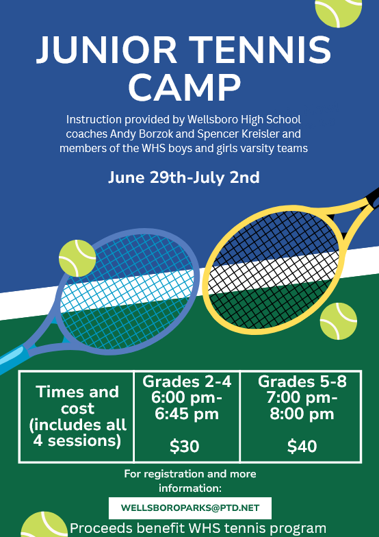 Junior Tennis Camp Flyer