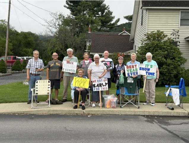 Photo of Wellsboro Area School District retirees as they welcome faculty and staff back for their first day of the 26-27 school year.
