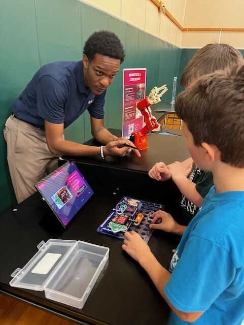 Students at energy presentation