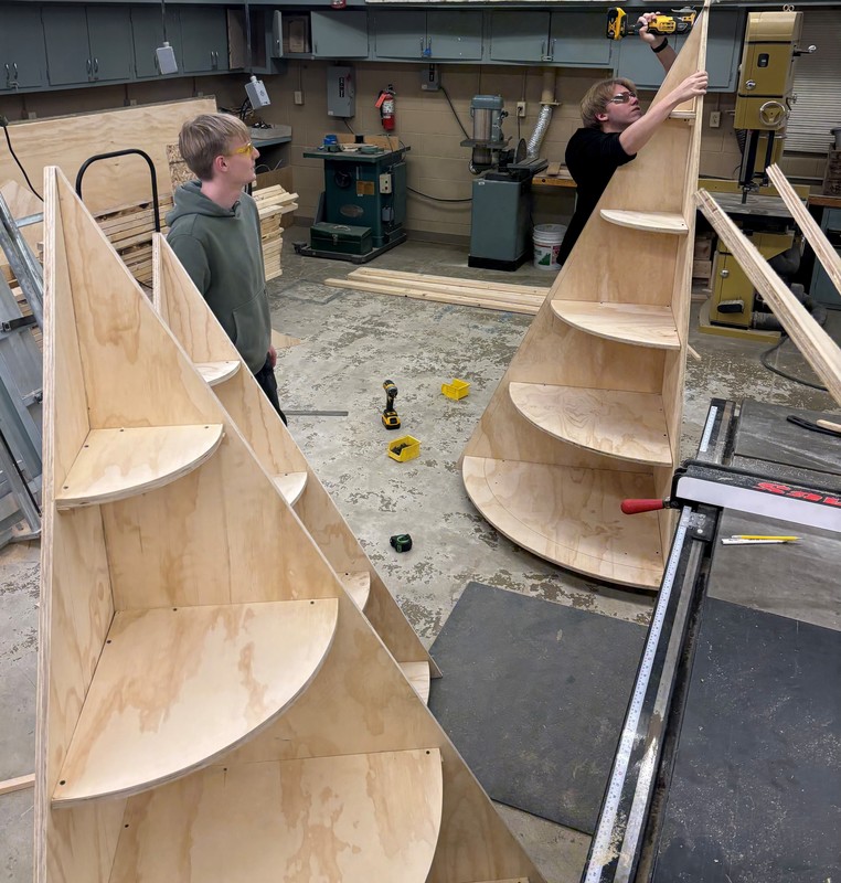 Construction Units being built.