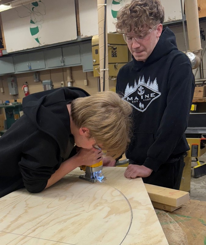 Students building for the Dean's Center