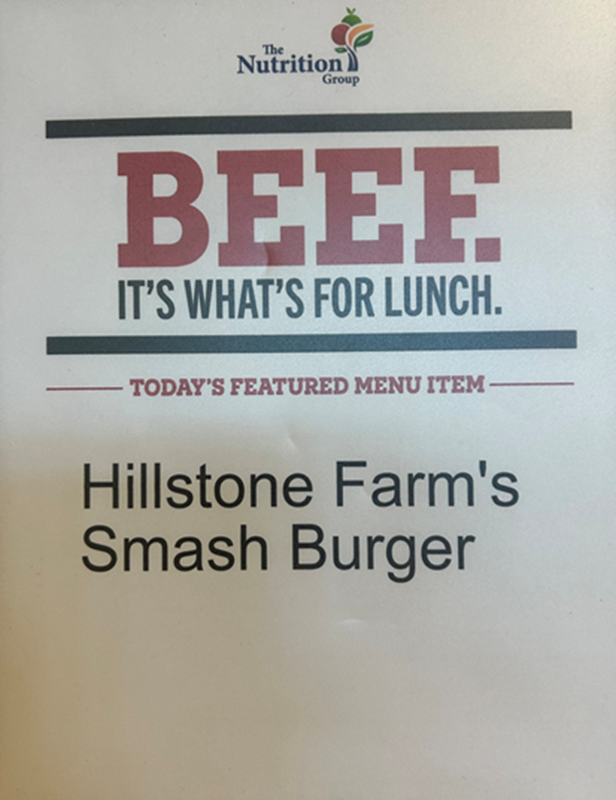 Beef it is whats for lunch. Hillstone Farms Smash Burger