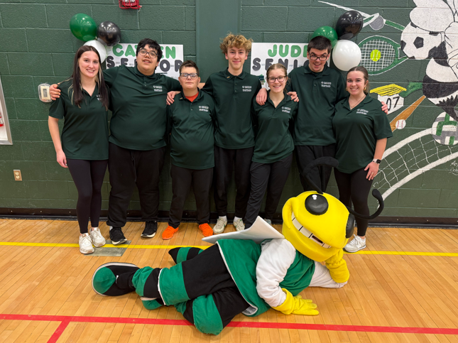 Bocce Ball picture with Hornet Mascot
