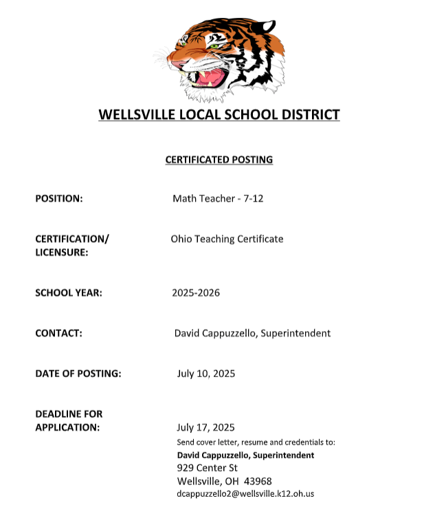 Certificated Posting Math 7-12