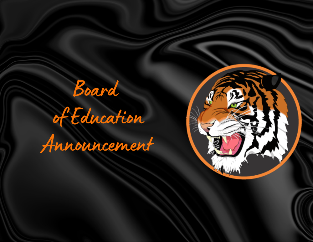 Board of Education Announcement