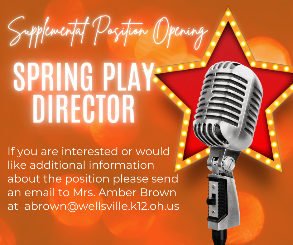 Spring Play Director Position Available