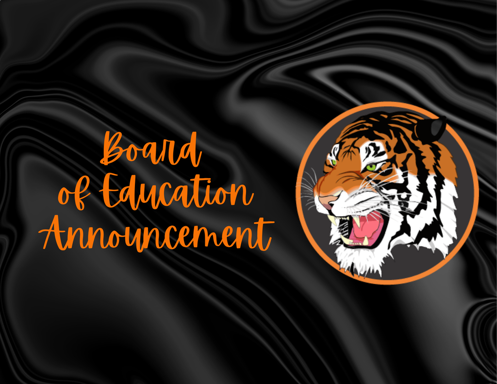 Board of Education Announcement