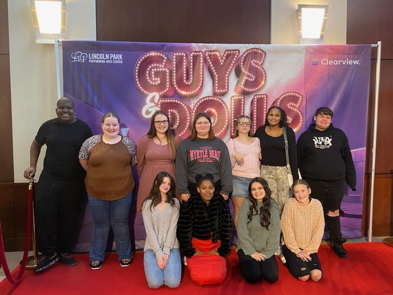 Students at Guys and Dolls