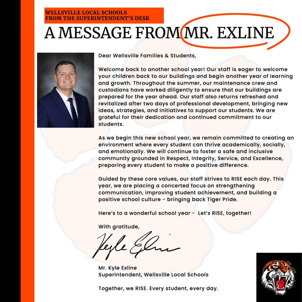 A Message from Mr. Exline