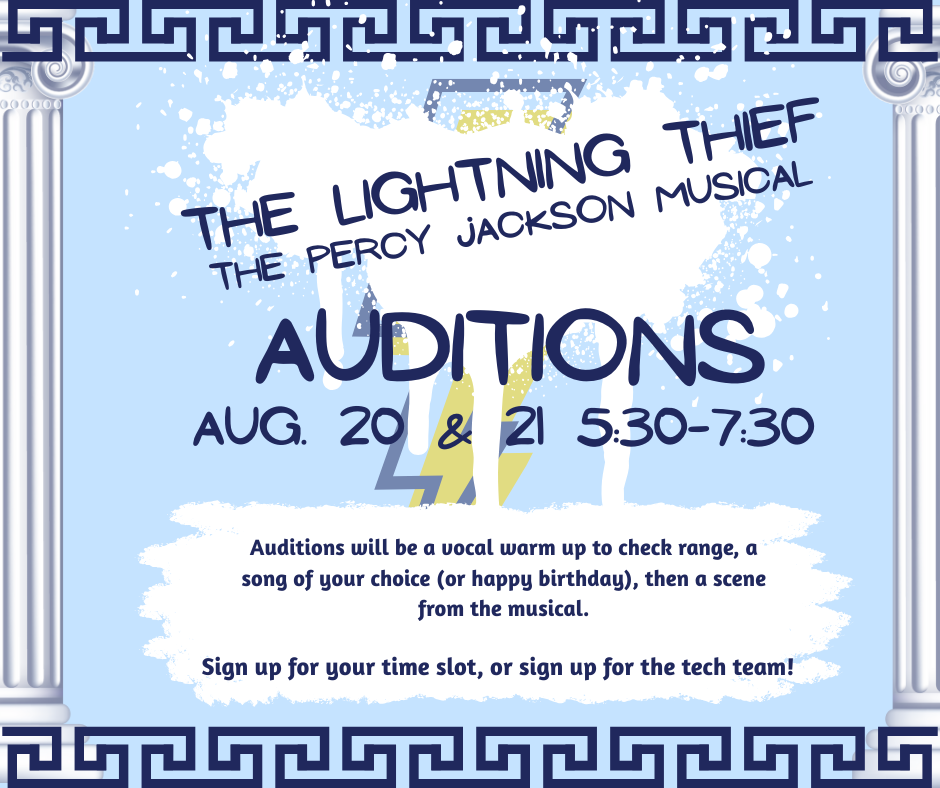 percy Jackson & the Lightning Theif auditions