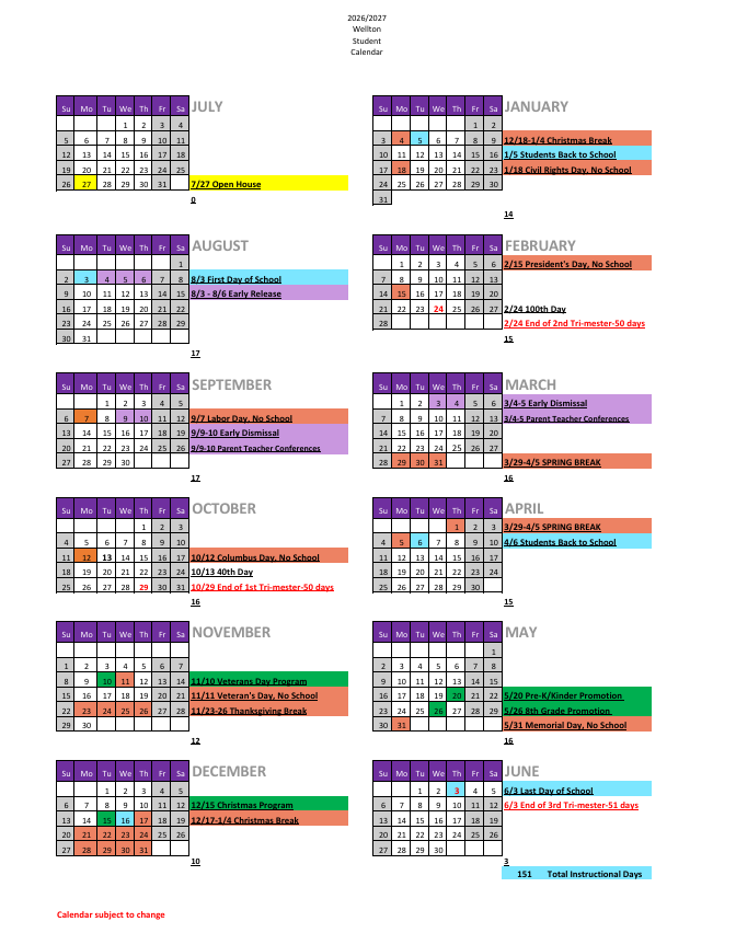 FY27 School Calendar