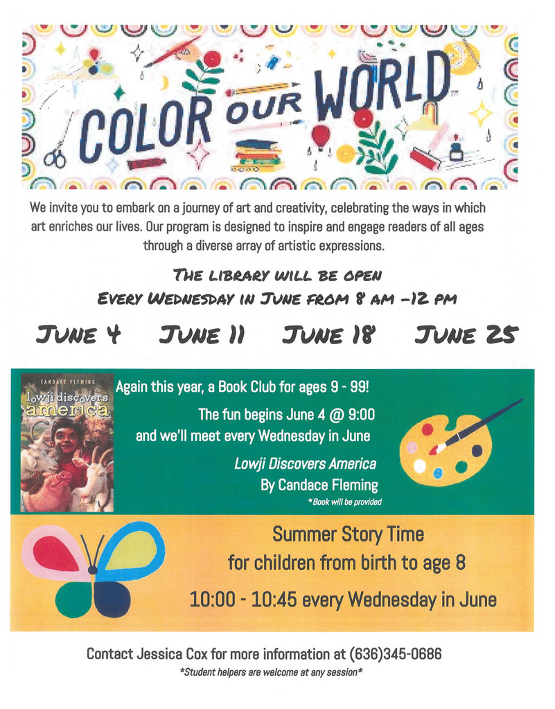 Weskan Library Summer Reading Flyer