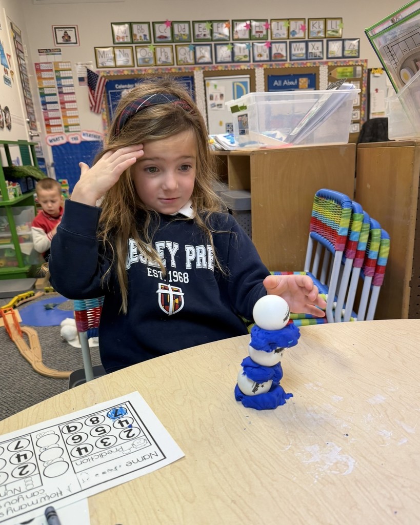 PreK snowball STEAM lesson