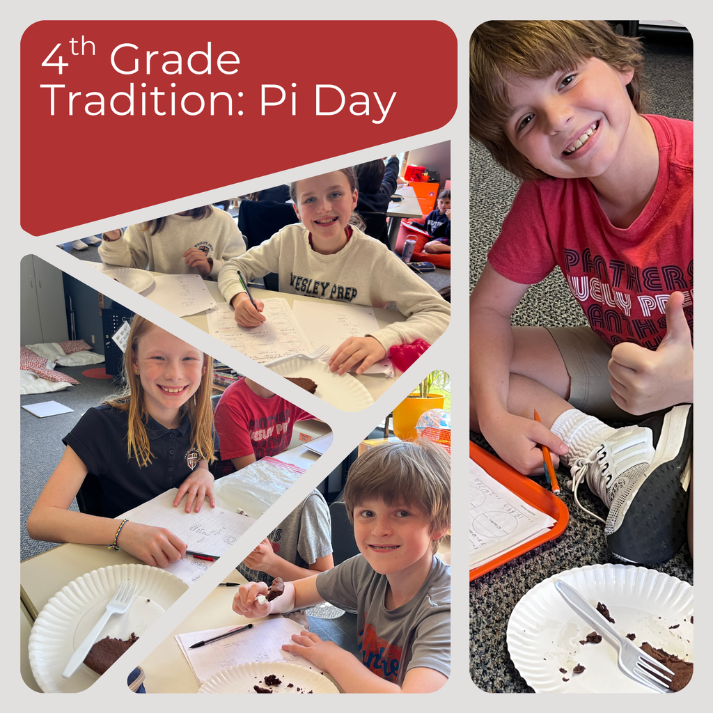 4th grade students celebrating Pi Day!