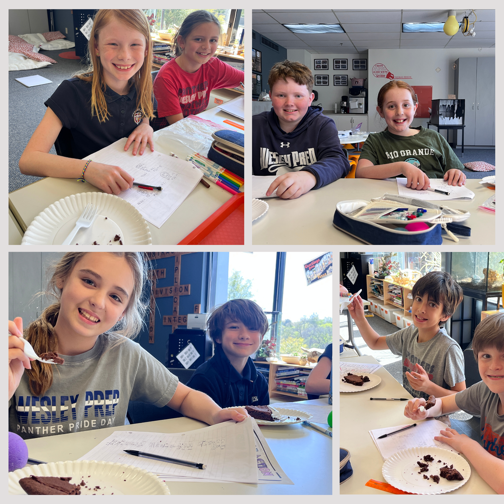 4th grade students celebrating Pi Day!