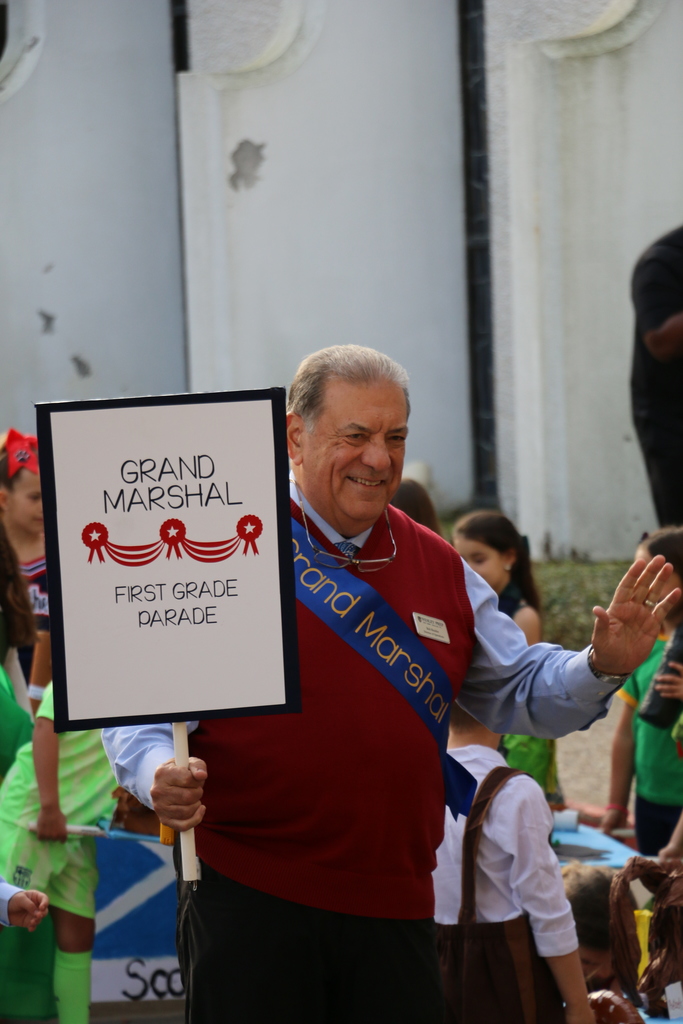 Grand Marshal, Bob, before the parade.