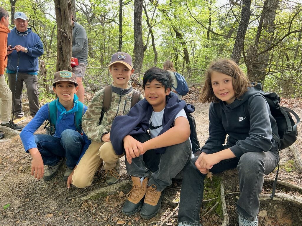 Fifth graders at Camp Classen.