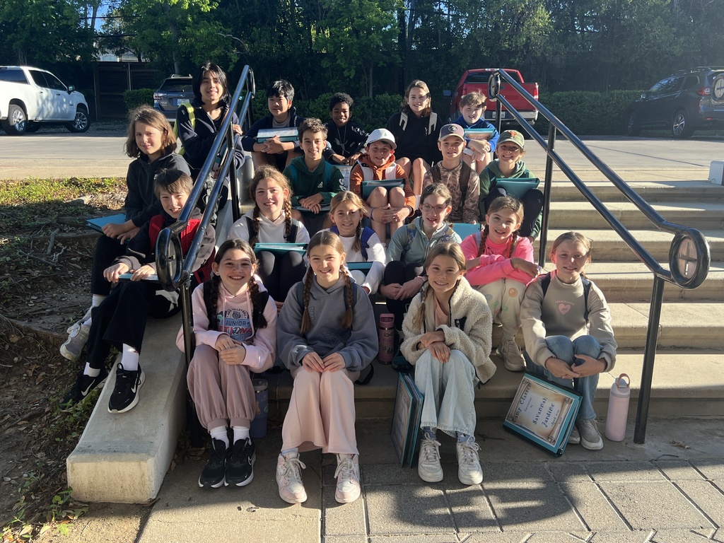 Fifth graders before they embarked on their trip!