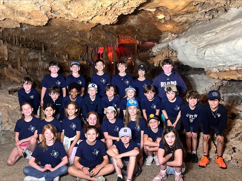 Fourth graders touring the Inner Space Caverns.
