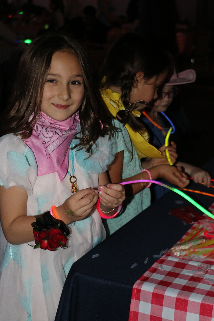 opening glow sticks at the dance