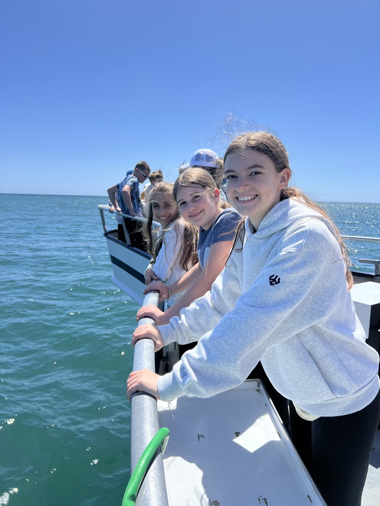 Taking in the view on  a sail boat