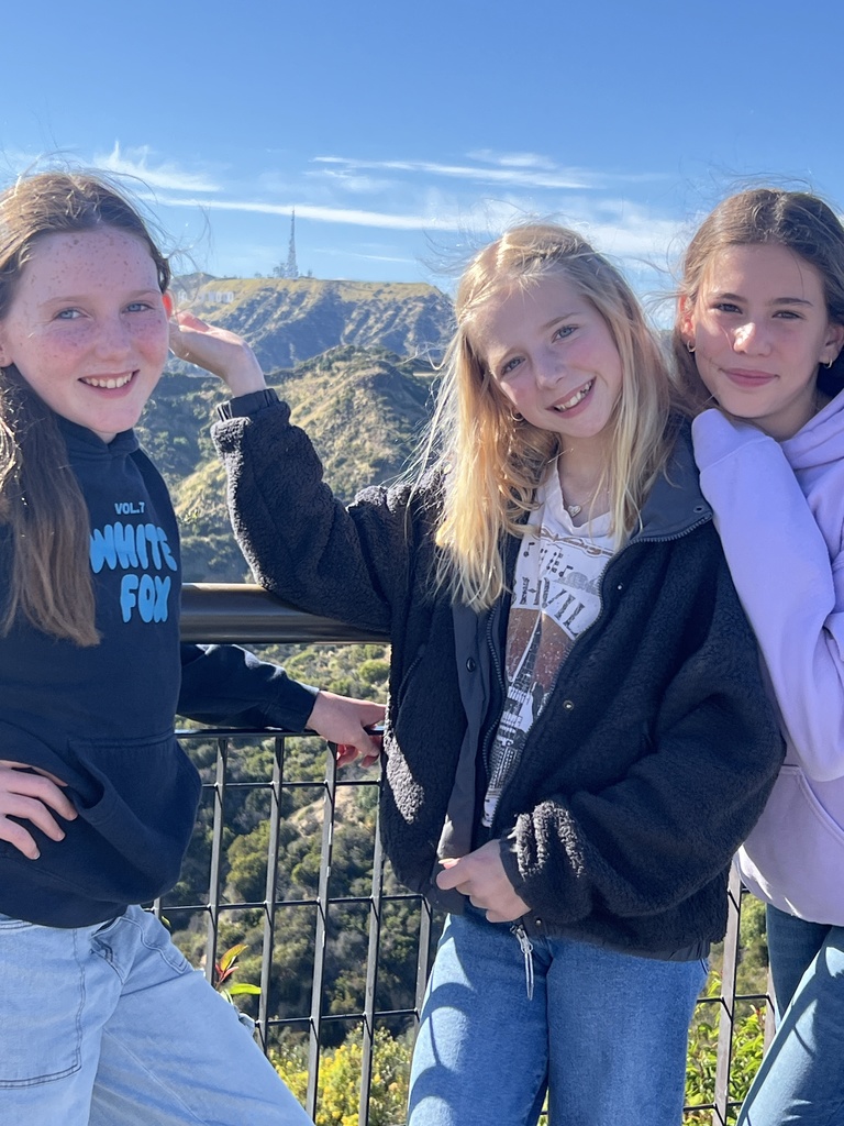 looking at the Hollywood sign